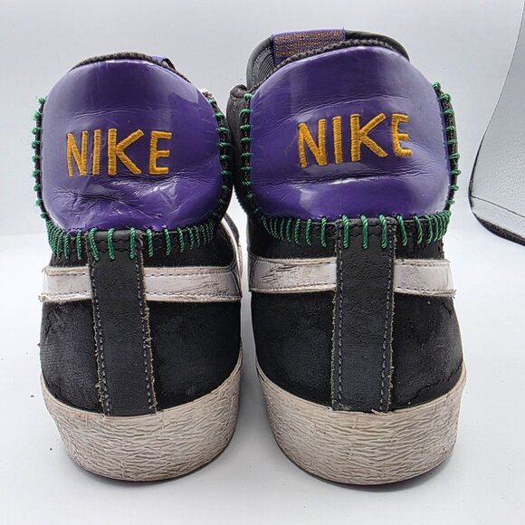 Nike Blazer High Anthracite Mens Size 9.5 Black Varsity Purple Shoes 315877-011 main image 7